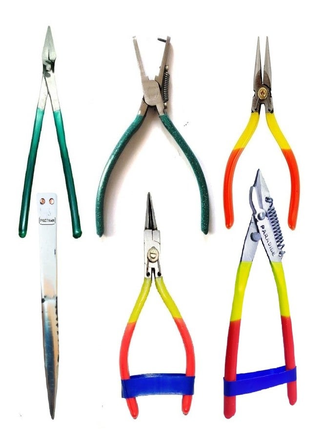 Paradise Tools (India)®Jewellery Making Tool Kit Complete Tool Combo Set- All Cutters & Pliers (JK-6),Metal, Multicolor - Image 1
